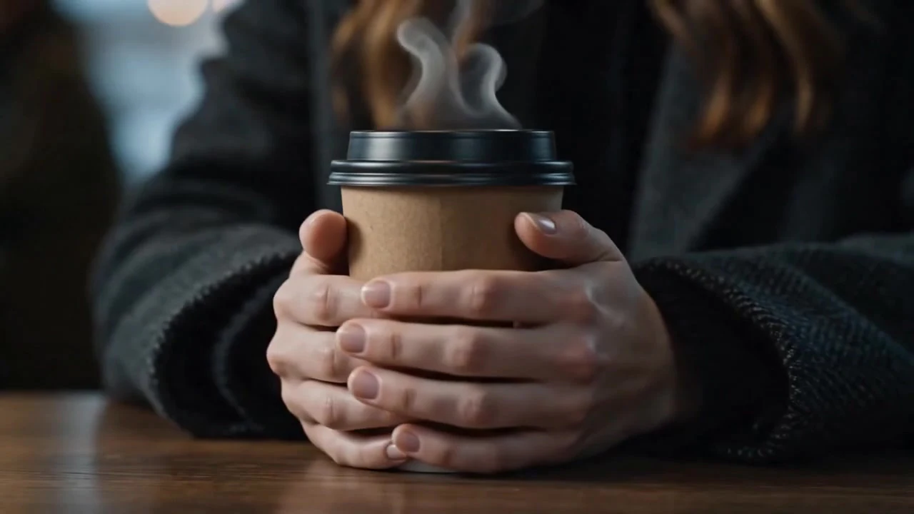 A camera moving through a warmly lit bakery